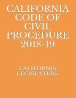 California Code of Civil Procedure 2018-19