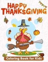 Happy Thanksgiving Coloring Book for Kids