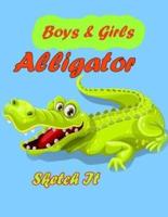 Boys And Girls Alligator Sketch It