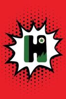 Superhero Comic Book 'H' Monogram Journal