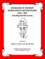 Archdiocese of Cincinnati Roman Catholic Baptism Records