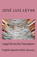 Legal Terms for Translators