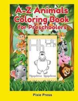 A-Z Animals Coloring Book for Preschoolers
