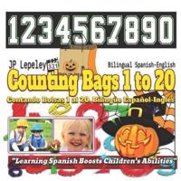 Counting Bags 1 to 20. Bilingual Spanish-English