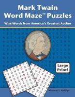 Mark Twain Word Maze Puzzles