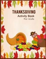 Thanksgiving Activity Book for Kids