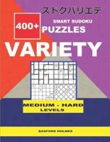 Smart Sudoku 400+ Puzzles VARIETY ( Medium to Hard Levels)