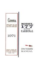 Cessna 177 1971 Cardinal Owner's Manual