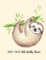 2019-2025 Sloth Monthly Planner