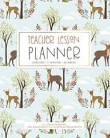 Teacher Lesson Planner, Undated 12 Months 52 Weeks for Lesson Planning, Time Management & Classroom Organization