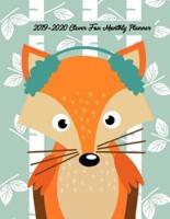 2019-2020 Clever Fox Monthly Planner