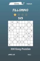 Master of Puzzles - Fillomino 200 Easy Puzzles 9X9 Vol. 1