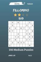 Master of Puzzles - Fillomino 200 Medium Puzzles 9X9 Vol. 2