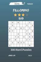 Master of Puzzles - Fillomino 200 Hard Puzzles 9X9 Vol. 3