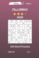 Master of Puzzles - Fillomino 200 Hard Puzzles 10X10 Vol. 7