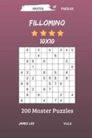 Master of Puzzles - Fillomino 200 Master Puzzles 10X10 Vol. 8