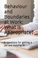 Behaviour and Boundaries at Work