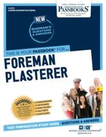 Foreman Plasterer
