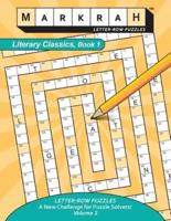 Markrah Letter-Row Puzzles Literary Classics, Book 1