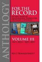 For the Record Anthology Volume III