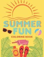 Summer Fun : Summer Inspired Coloring Book, Relaxing Stress Relieving Summer Designs, Color Therapy