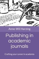 Publishing in Academic Journals