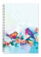 Watercolor Birds A5 Spiral Notepad