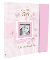 Christian Art Gifts Girl Baby Book of Memories Pink Keepsake Photo Album Our Baby Girl Memory Book Baby Book With Bible Verses, the First Year