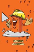 Mason Journal: 120-page Blank, Lined Writing Journal for Masons - Stone Masons / Brick Masons (5.25 x 8 Inches / Orange)