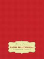 Large 8.5 x 11 Dotted Bullet Journal (Red #3) Hardcover - 245 Numbered Pages