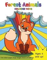 Forest Animals Coloring Book for Kids Ages 4-8!