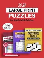 2023 Large Print Puzzles For Adults With Solution