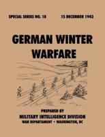 German Winter Warfare  (Special Series, no. 18)