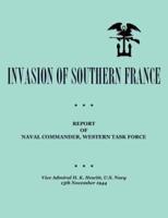 Invasion of Southern France: Report of Naval Commander, Western Task Force, 1944