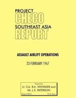 Project Checo Southeast Asia Study: Assault Airlift Operations