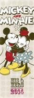 Official Mickey & Minnie His & Hers 2014 Slim Calendar