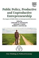 Public Policy, Productive and Unproductive Entrepreneurship