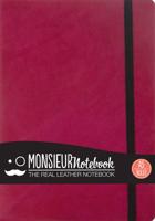 Monsieur Notebook Leather Journal - Pink Ruled Medium