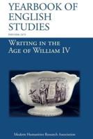 Writing in the Age of William IV (Yearbook of English Studies (48) 2018)