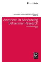 Advances in Accounting Behavioral Research. Volume 16