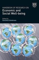 Handbook of Research on Economic and Social Well-Being