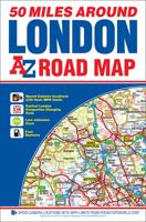 50 Miles Around London A-Z Road Map