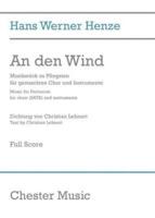Henze Hans Werner an Den Wind Full Score