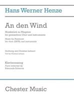 Henze Hans Werner an Den Wind Vocal Score
