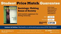 Sociology: Making Sense of Society (with Scottish supplement)