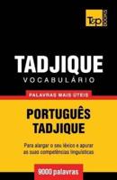 Vocabulário Português-Tadjique - 9000 palavras mais úteis