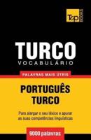 Vocabulário Português-Turco - 9000 palavras mais úteis