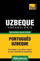 Vocabulário Português-Uzbeque - 7000 palavras mais úteis