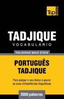 Vocabulário Português-Tadjique - 5000 palavras mais úteis