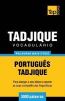 Vocabulário Português-Tadjique - 3000 palavras mais úteis